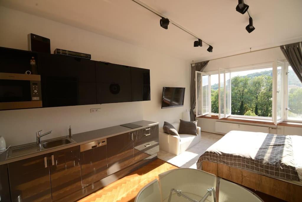 Fabulous River View Studio In The Heart Of Apartamento Praga